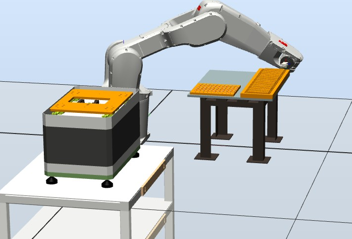 整列機集成到生產(chǎn)線實現(xiàn)機器人自動抓取